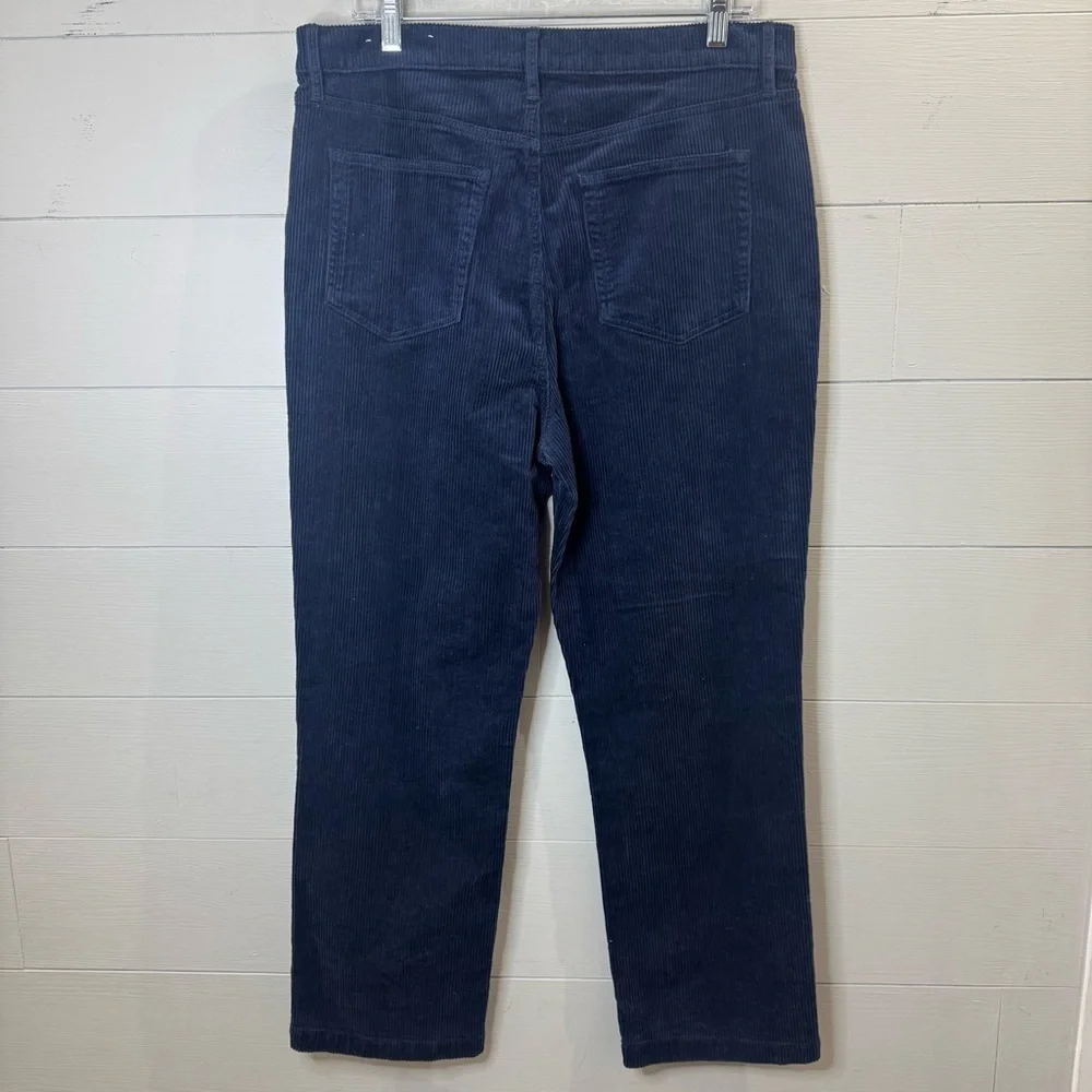 Loft NWOT Straight Corduroy Pants in Deep Space Blue Size 31 / 12